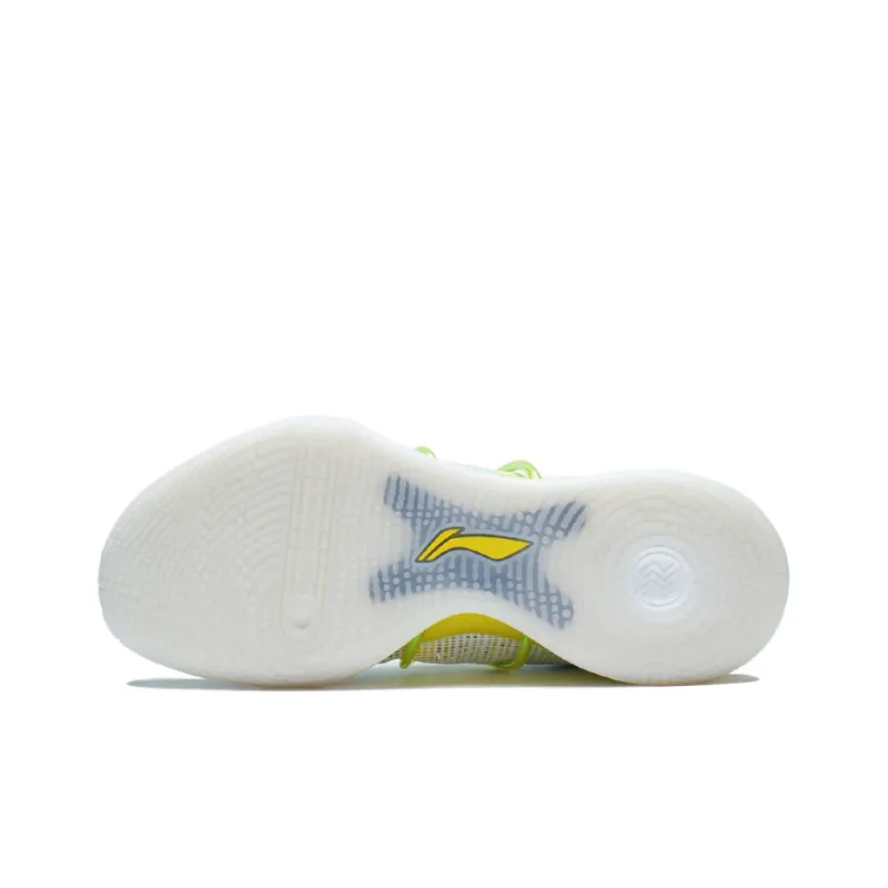 LINING Flash Strike 8 Summer Edition Basketball Shoes Men Low Top Standard White/Light Mint Green-5