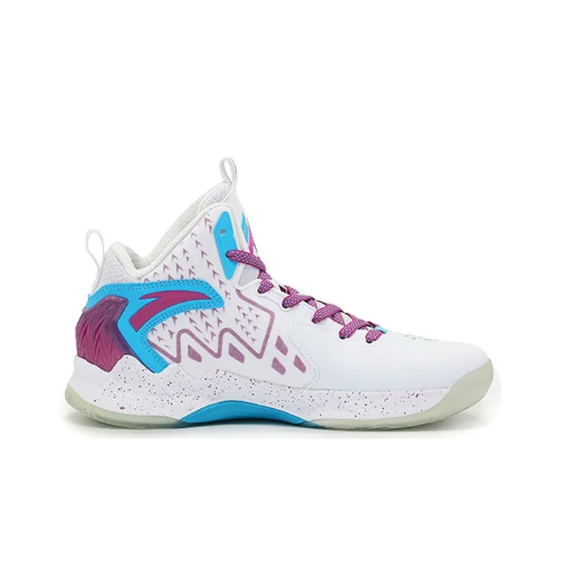 Anta KT2 KT Cushioning Anti-Slip And Wear-Resistant Low-Top Performance Basketball Shoes White Red Blue-1