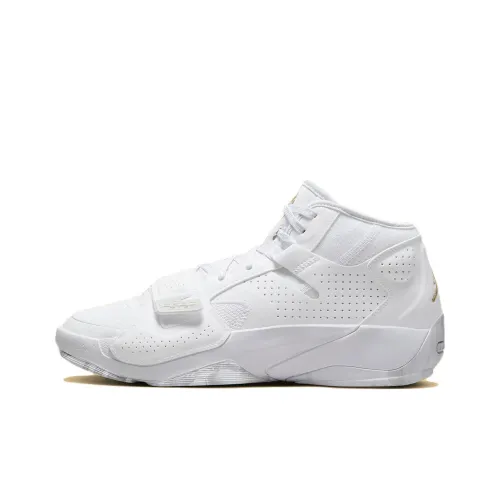 Jordan Zion 2 White Metallic Gold