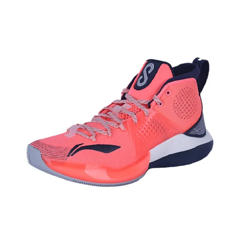 LiNing SONIC 7 PE Player Edition High Top Basketball Shoes Men's Orange-2