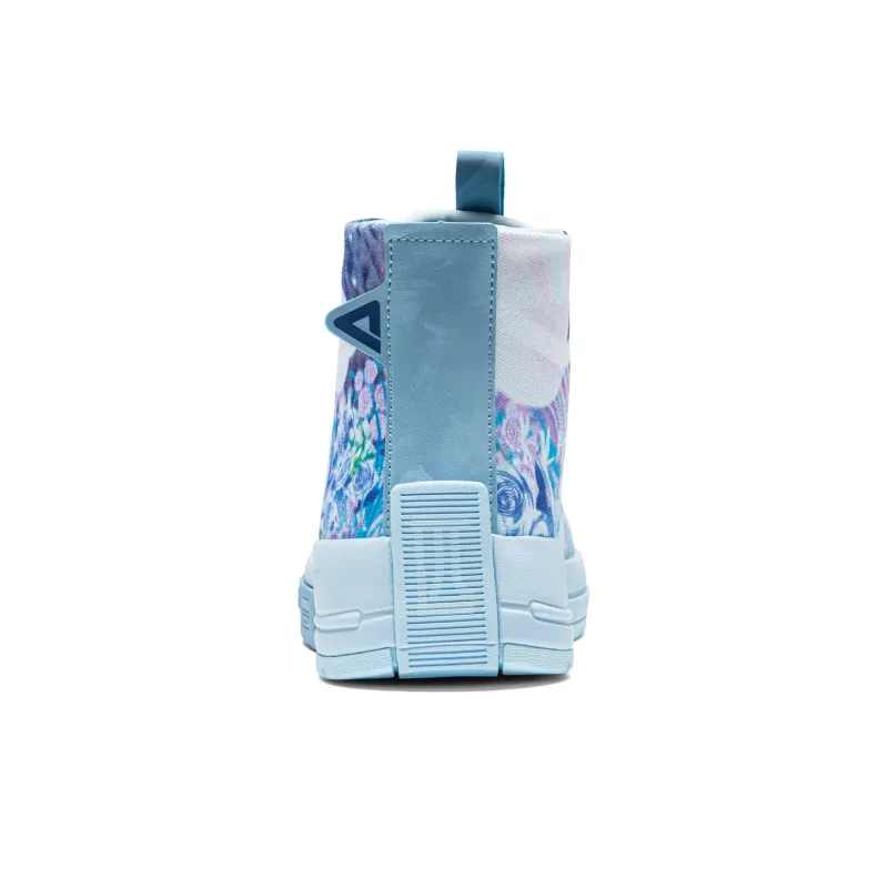 PEAK High Top Skateboard Shoes Women's Azure-4