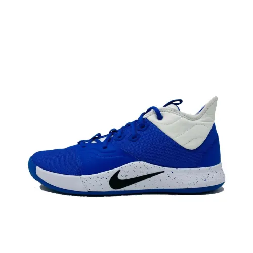 Nike PG 3 Basketball Shoes Men Mid-Top Blue/White