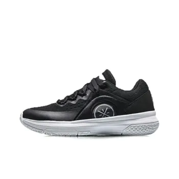 LiNing Phantom Night Cushioning Wear Resistant Low Top Basketball Shoes Men's Black White