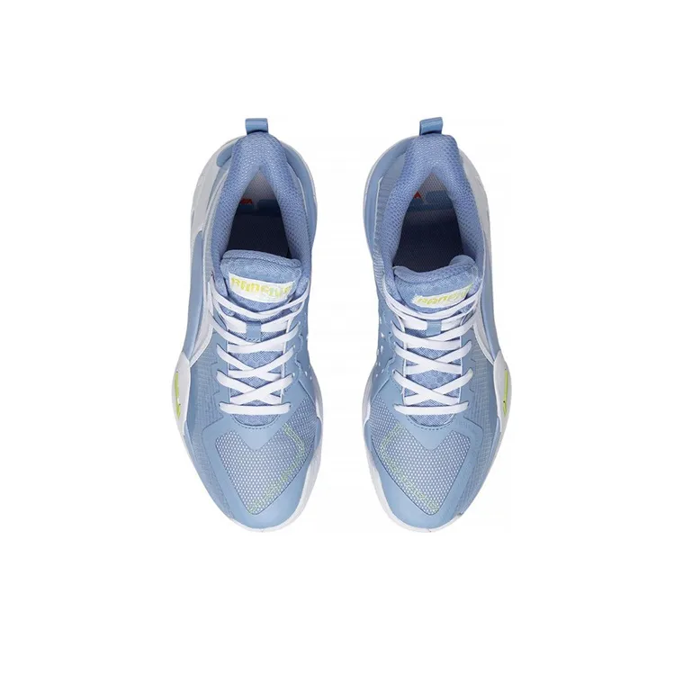 LiNing Cushioning Anti-Slip And Wear-Resistant Coverage Support Low-Top Basketball Shoes Blue White Green-3