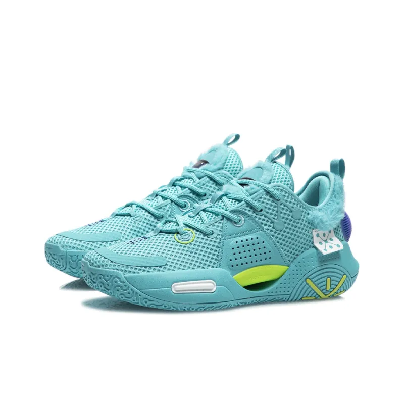 LiNing All City 9 V1.5 Durable Breathable Low Top Performance Basketball Shoes Men's Sea Wave Blue-2