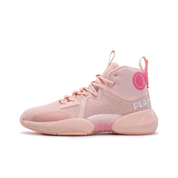 PEAK Basketball Shoes Men High Top Toffee Pink