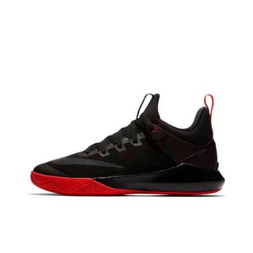 Nike Zoom Shift Basketball Shoes Men Low-Top Black/Red