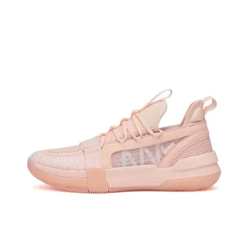 361° QU!KFOAM Burning Fight Cushioning Anti Slip And Wear Resistant Coverage Low Top Performance Basketball Shoes Pink