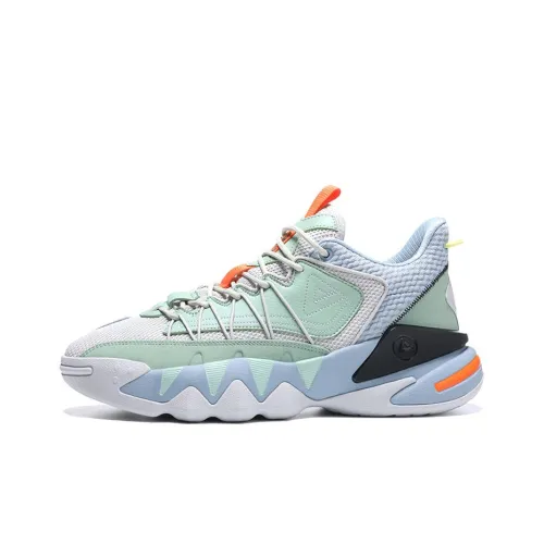 PEAK Star Move Anti Slip And Wear Resistant Breathable Mid Top Basketball Shoes Mens Fine Blue