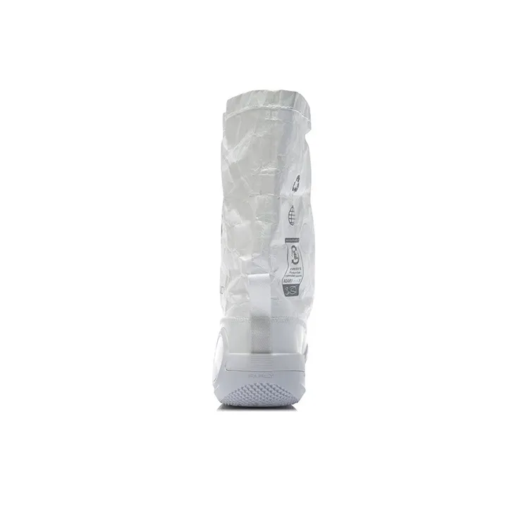 LiNing WOW 9 Infinity Cushioned Slip Resistant Abrasion Resistant High Top Performance Basketball Shoes Women's White-4