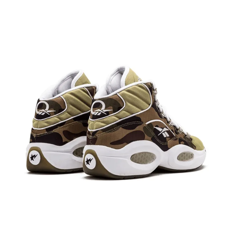 Reebok Question Mid Mita Sneakers X Bape 1st Camo-3