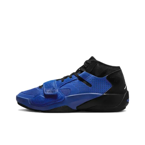 Jordan Zion 2 Basketball Shoes Men Mid-Top Blue Black