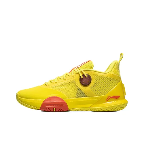 LINING 6 Throughout The Day Basketball Shoes Men Mid-Top Rich Yellow