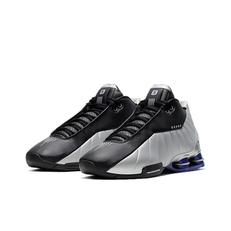 Nike Shox BB4 Black Silver Lapis-2