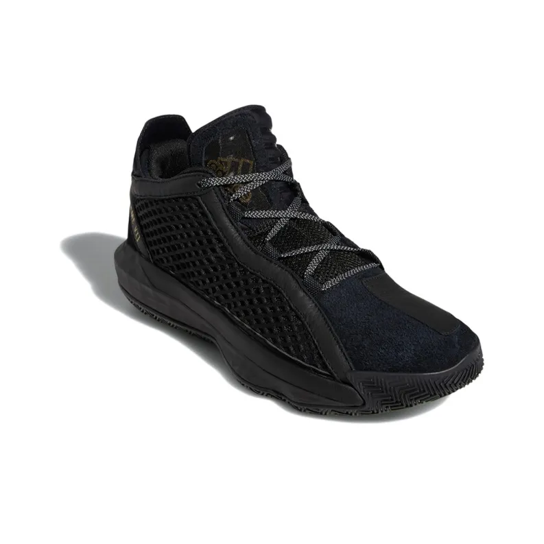 Adidas Dame 6 Leather 'Black Gold'-2