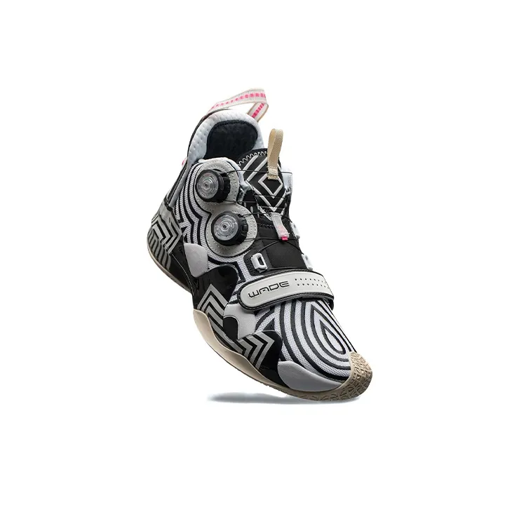 LINING WAY OF WADE Basketball Shoes Men Mid Top Black/White-4