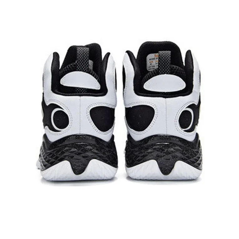 361° Cushioning, Slip Resistant, And Abrasion Resistant High Top Performance Basketball Shoes Men's Black White-3