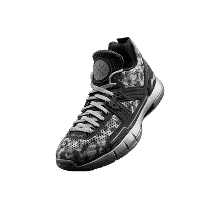 LiNing WOW 5 Way Of Wade 5 Cushioning Anti Slip And Wear Resistant Low Top Basketball Shoes Men's Gray Black-1