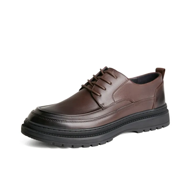 BELLE Dress Shoes Men Low Top Black/Brown-1