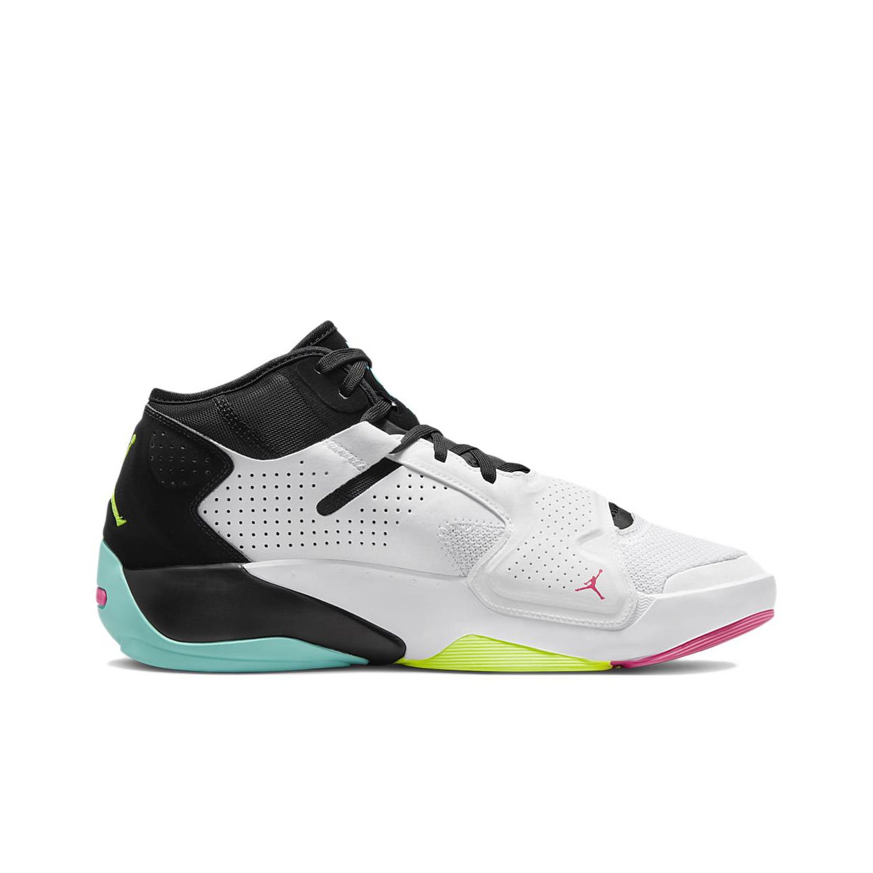 Jordan Zion 2 White Volt Dynamic Turquoise US M 9 - POIZON