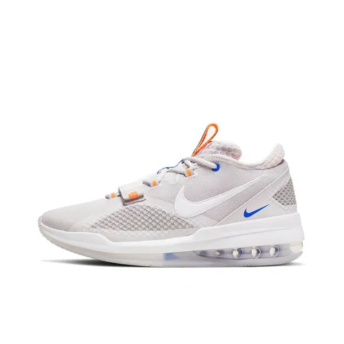 Nike Air Force Max Basketball Shoes Men Low-Top Gray White