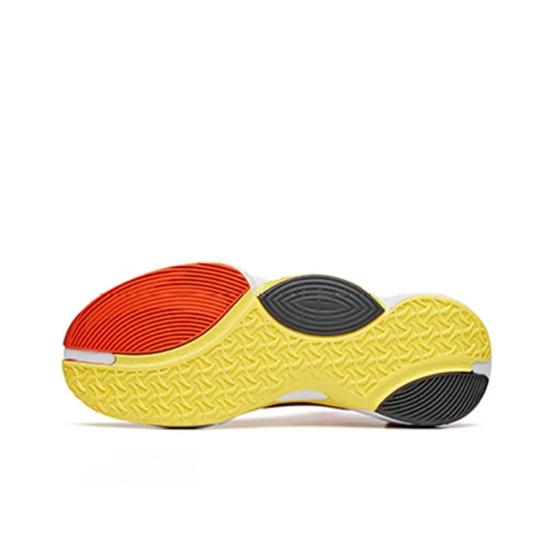 ANTA Basketball Shoes Men Mid Top Orange/Yellow-5