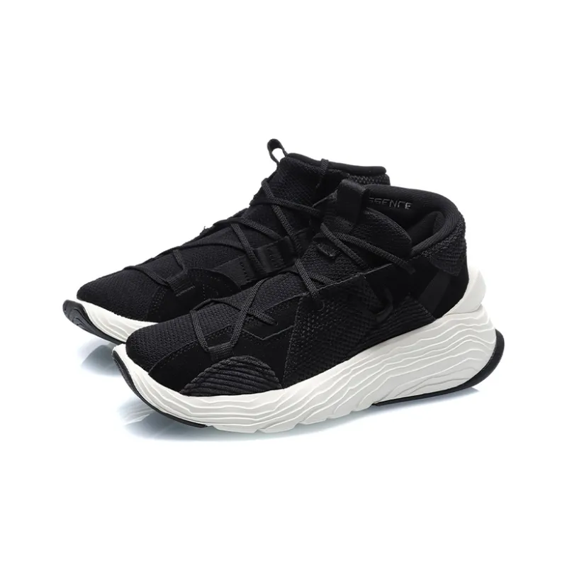 LiNing Kung Fu Jackie Chan Kung Fu Collection Essence Winterized Basketball Shoes Women's Black White-2