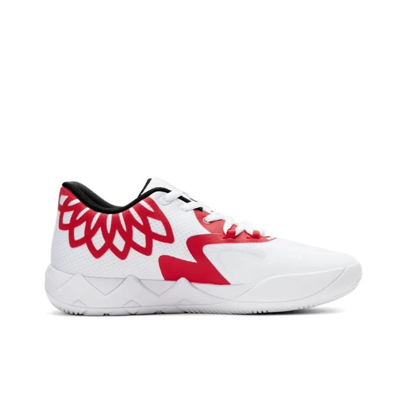 PUMA LaMelo Ball MB.01 Lo Team Colors White High Risk Red-1