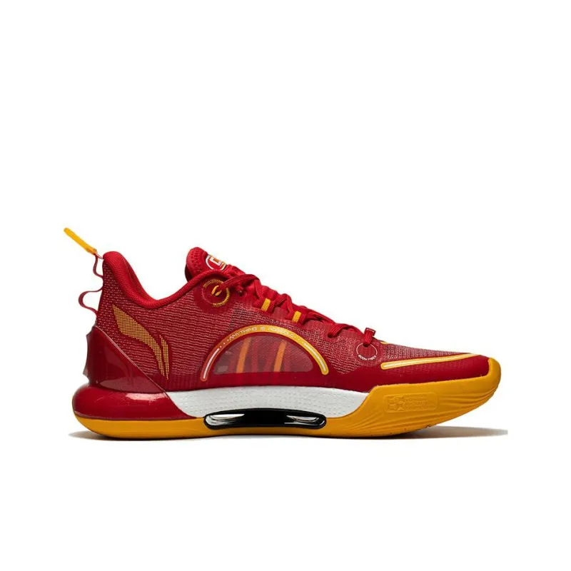 LiNing Evolution LOW Away Team Abrasion Resistant Breathable Low Top Basketball Shoes Men's Bright Neon-1