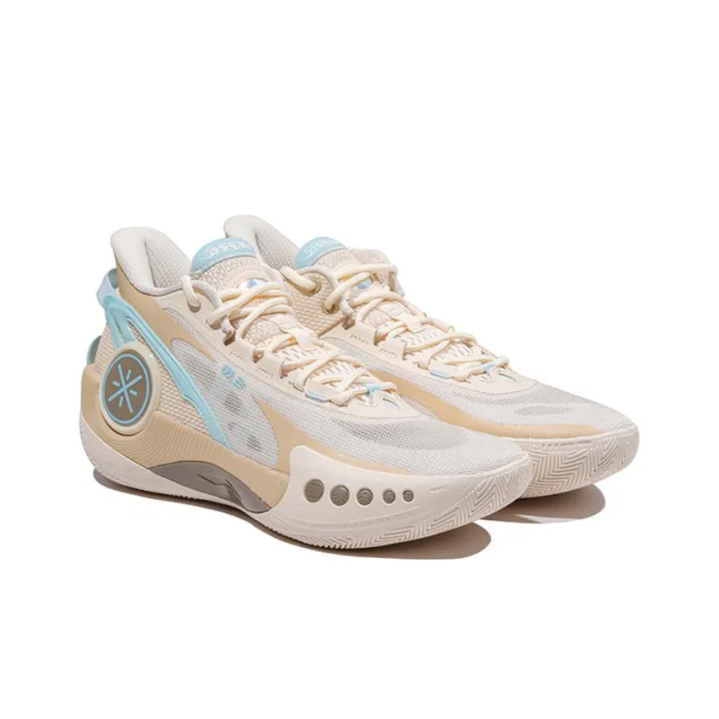 LiNing Shadow 3 Way Of Wade Durable Breathable Low Top Basketball Shoes Men's White Khaki-3