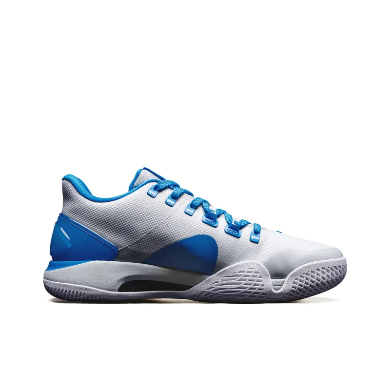 XTEP Jeremy Lin 1 Cushioned Slip Resistant Lightweight Low Top Basketball Shoes Men's Blue Gray-1