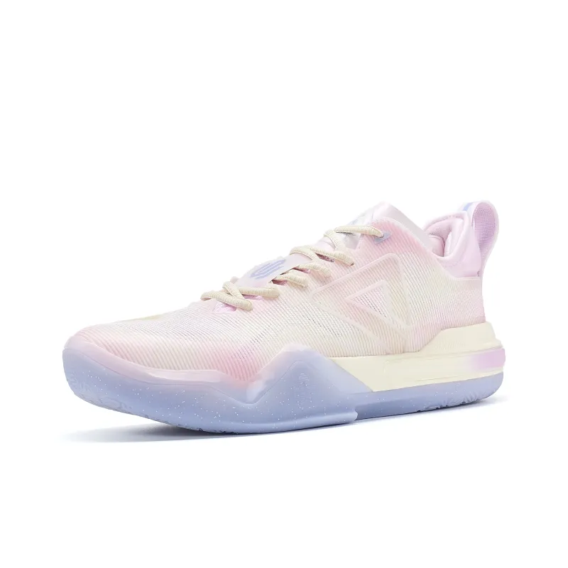 PEAK Wiggins AW1 Integrated Version Taichi Low Top Performance Basketball Shoes Men's Pink-2