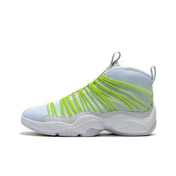 Nike Zoom Cabos Anti-Slip And Wear-Resistant Lightweight Mid-Top Performance Basketball Shoes Men's White Green