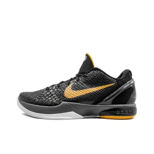 Nike Zoom Kobe 6 Basketball Shoes Men Low-Top Black/Yellow