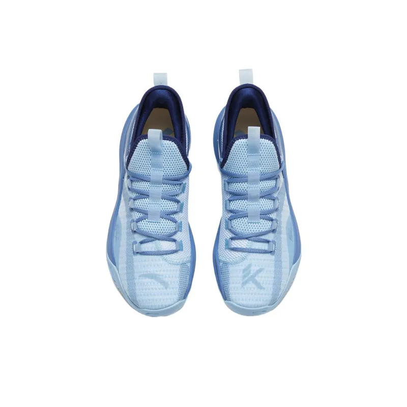 Anta KT Fly Anti Slip Wear Resistant Low Top Basketball Shoes Blue-2