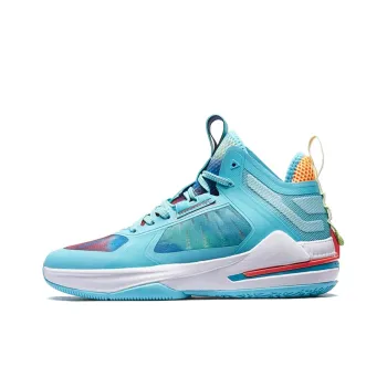 XTEP Wear Resistant Mid Top Basketball Shoes Men's Blue