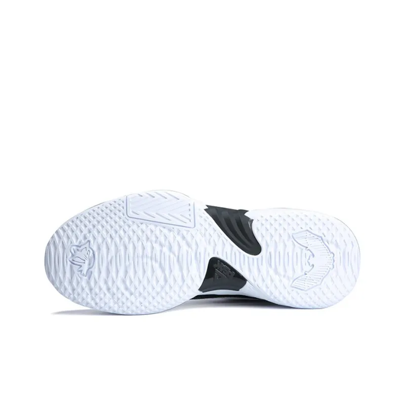 PEAK Cushioning Support Low Top Performance Basketball Shoes Men's White Black-5