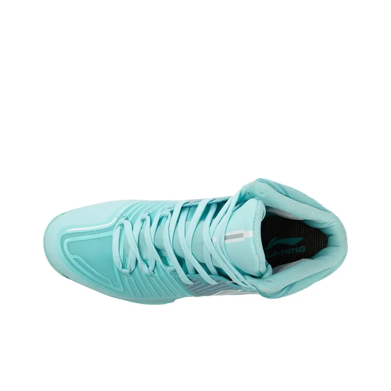 LiNing Speed 1 Cushioning Anti Slip And Wear Resistant Breathable Coverage High Top Basketball Shoes Men's Mint Green-2