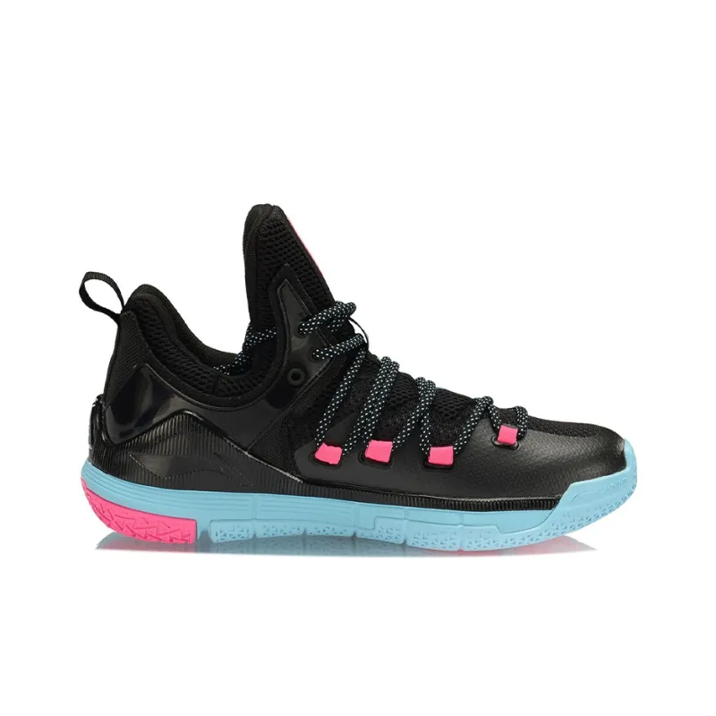 LINING The Sixth Man 2019 Basketball Shoes Men Low Top Black/Blue/Pink-1