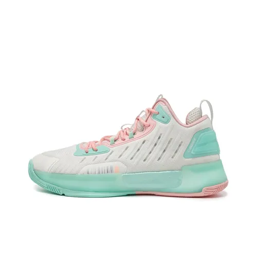 RIGORER Sniper 1 Basketball Shoes Men Low-Top Iridescent White/Mint Green