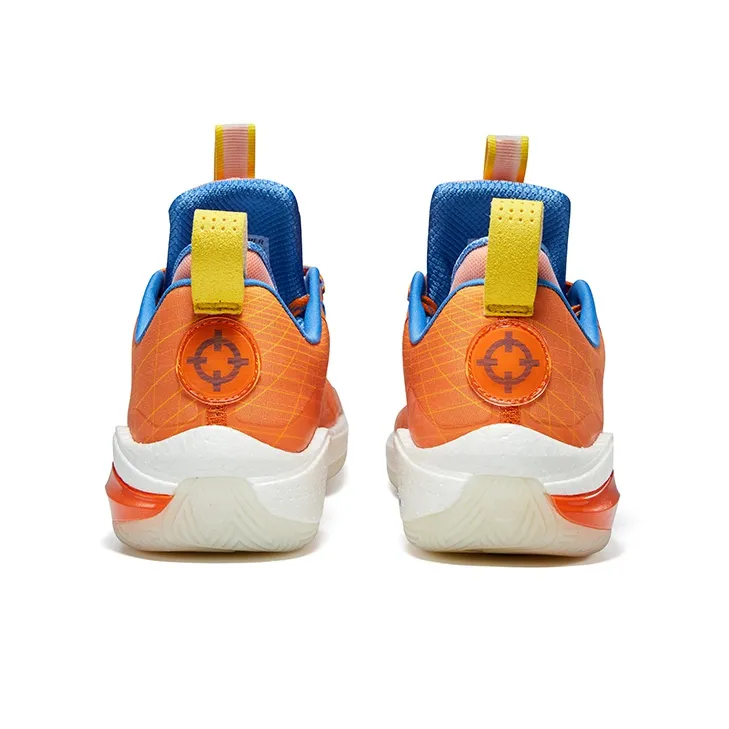 RIGORER Stop Ge 1.0 Basketball Shoes Unisex Low Top Orange Red/Lemon/University Blue-3