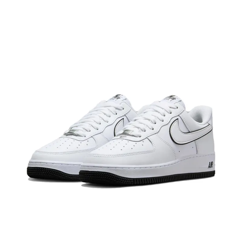 Nike Air Force 1 '07 Low White Black Outline Swoosh-2
