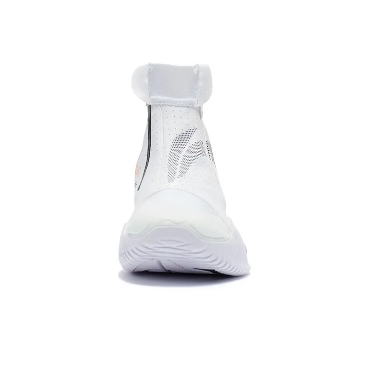 LiNing Badfive 2 Wear Resistant Slip Resistant High Top Performance Basketball Shoes Men's Standard White-4