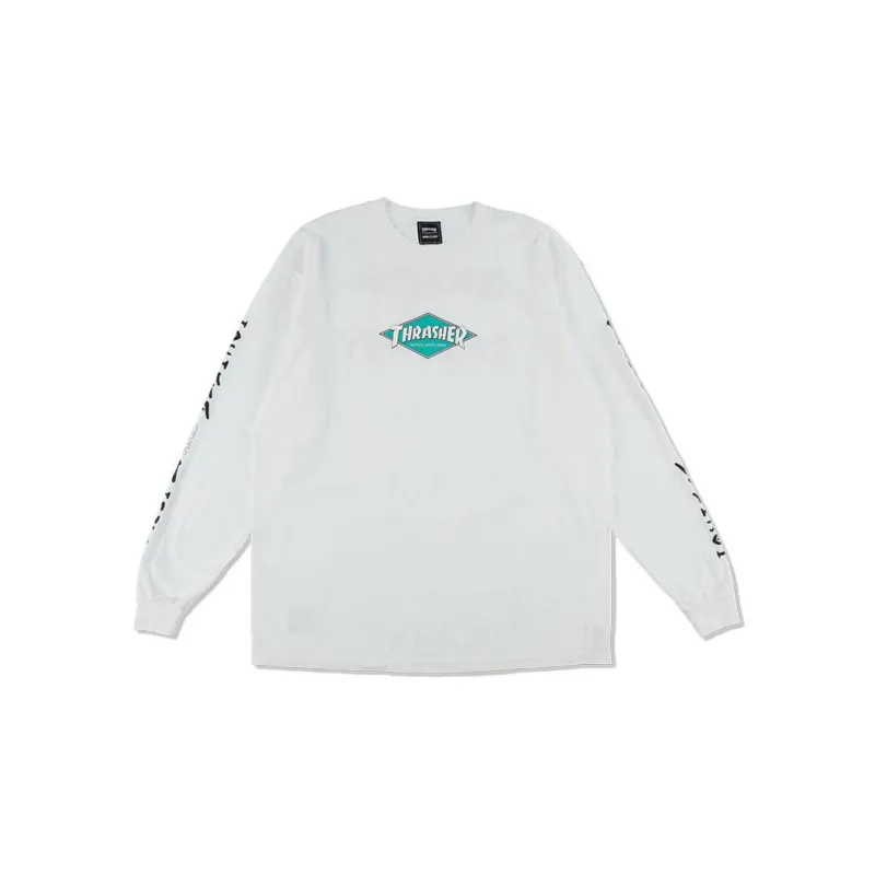 Wind And Sea X Thrasher X WIND AND SEA CO-TITLED SERIES T-Shirts Unisex White-1