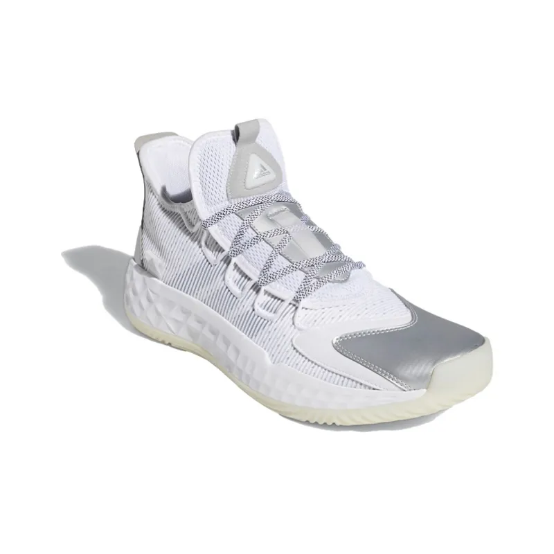 Adidas Pro Boost Low Silver White Metallic-2