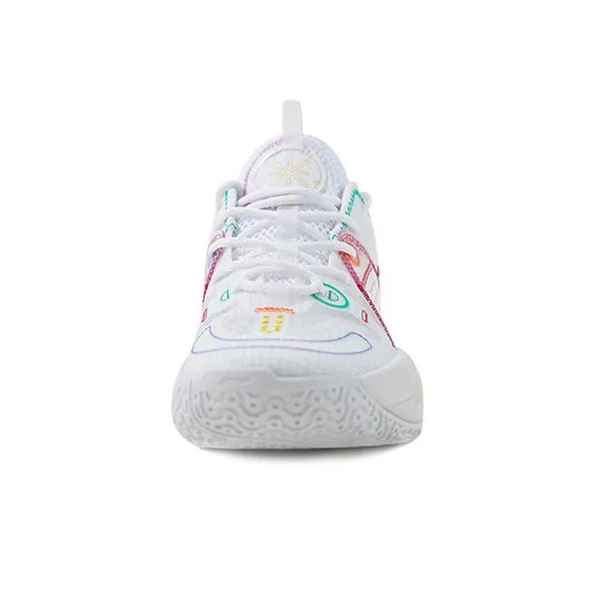 LINING All City 9 V1.5 Basketball Shoes Men Low Top White/Red/Green-3