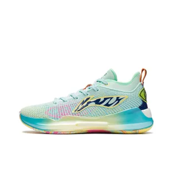 LINING YuShuai 13 Boom Basketball Shoes Men Low Top Water Wave Green