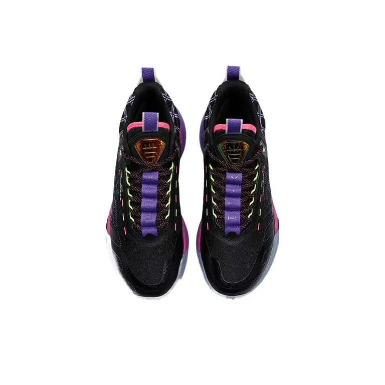 XTEP Levitation 6 Basketball Shoes Men Mid Top Black/Red-2