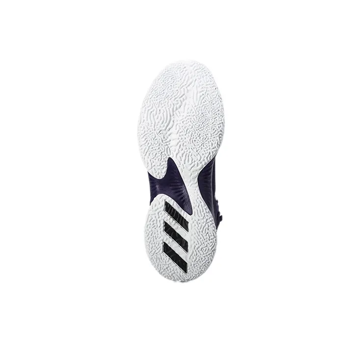 Adidas D Rose Explosive Bounce Wear-Resistant Mid-Top Basketball Shoes Men's Purple-5