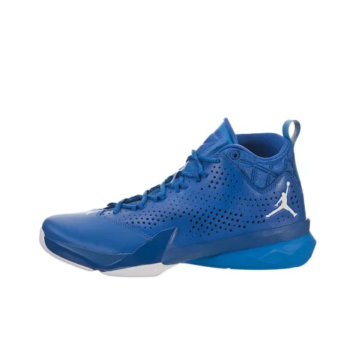 Jordan Flight Basketball Shoes Men High-Top Blue/White